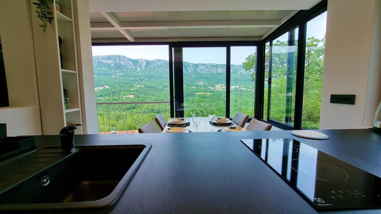 Amazing Sea-Mountain Valley View House With 3 Terraces And Huge Chill Gardens, 5Min From The Sea! Bribir  Exterior foto